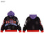 Valley Dreams Army Of Dreams Number 14 Zip‑Up Hoodie, Black‑Purple Contrast‑Hood Vintage Washed Streetwear Unisex Jacket