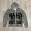 VALLEY Grey Valley Sport Division Football Graphic Zip‑Up Hoodie Unisex Oversized Jacket