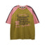 Retro colorblock short sleeves
