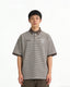 Striped short sleeves