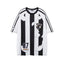 Vertical striped couple short sleeves
