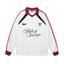Contrast color stitching sweatshirt