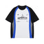 Retro sports colorblock short sleeves