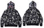 BAPE Shark Black Camo Full Zip Hoodie