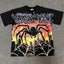 VALEFOREVER Black Giant Spider Retro Graphic Short Sleeve T-Shirt