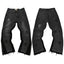 Gallery Dept. Cross Patch Contrast Side Panel Washed Black Denim Jeans
