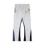 Gallery Dept. "DEPT. de la GALERIE" Paint Splatter Contrast Panel Sweatpants - Heather Grey