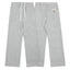 Light Gray Minimalist Straight-Leg Sweatpants | Casual Streetwear Pants with Logo Detail