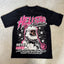 Pink Circle Portrait Print T-Shirt