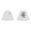 Anti Social Social Club Snake Green Logo Long Sleeve T-Shirt - White