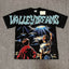 VALEFOREVER Black UFO Kids Retro Sci-Fi Graphic Short Sleeve T-Shirt