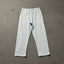 Light Gray Graphic Straight-Leg Sweatpants | Minimalist Streetwear Pants with Side Print Detail