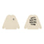 Anti Social Social Club Classic Long Sleeve T-Shirt - Cream/Black