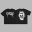 Revenge Smoke & Ink Skull Graphic Short Sleeve T-Shirt Black