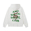 Anti Social Social Club Snake Green Logo Hoodie - White