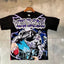 Valleydream Black Skull Basketball Lightning Vintage Graphic T-Shirt