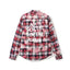 Anti Social Social Club Bleached Plaid Flannel Shirt - Red/Black/Pink