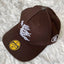 Hellstar Brown Silver Flame Flat Brim Cap