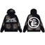 Hellstar Black Silver Flame Hoodie