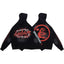 HELLSTAR Red Circle Flame Hoodie