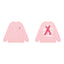 Anti Social Social Club X-Cross Red Logo Long Sleeve T-Shirt - Pink