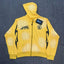 Hellstar Yellow Faded Wash Zip Up Hoodie