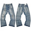 Gallery Dept. Spray Stripe Light Wash Denim Jeans