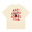Anti Social Social Club Spider Red Logo T-Shirt - Cream