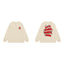 Anti Social Social Club Barbed Wire Red Logo Long Sleeve T-Shirt - Cream