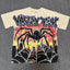 VALEFOREVER Cream Giant Spider Vintage Graphic Short Sleeve Tee