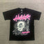 Hellstar Pink Letter Skull Black T-shirt