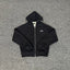 Black Zip-Up Hoodie | Minimalist Streetwear Hoodie with Small Logo Detail