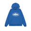Royal Blue Vintage Graphic Hoodie – Oversized Streetwear Pullover Sweatshirt
