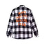 Anti Social Social Club Plaid Flannel Shirt - Black/White/Orange
