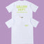 Gallery Dept. Hollywood Logo Short Sleeve T-Shirt - White/Neon Green