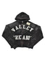 Valley Dreams Rhinestone Zip‑Up Hoodie, Unisex Black Washed Streetwear Jacket