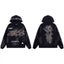 Hellstar Black Print Detail Hoodie