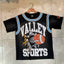 Valleydream Black Blue Striped Collar Valley Football Sports Vintage T-Shirt