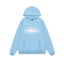 Sky Blue Vintage Graphic Hoodie – Oversized Streetwear Pullover Sweatshirt