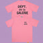 Gallery Dept. DÉPT. de la GALERIE Short Sleeve T-Shirt - Pink/Black