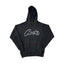 Black Script Logo Hoodie – Oversized Streetwear Pullover Sweatshirt