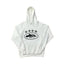 White Vintage Star Graphic Hoodie – Oversized Streetwear Pullover Sweatshirt