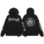 Revenge Black Dark Gothic Circle Arch Logo Pullover Hoodie