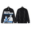 VALLEYDREAM Black 2026 Double Portrait Vintage Long Sleeve T-Shirt