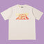 Gallery Dept. Layered Typography Short Sleeve T-Shirt - Cream/Red-Yellow