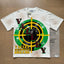 VALEFOREVER White Target Ring Valley Dreams Retro Graphic Short Sleeve T-Shirt