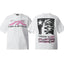 Hellstar White Pink Logo Flame Print Tee