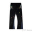Gallery Dept. "DEPT. de la GALERIE" Paint Splatter Contrast Panel Sweatpants - Black