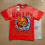 VALEFOREVER Red Sun Moon Valley Dreams Vintage Graphic Short Sleeve T-Shirt