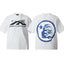 Hellstar White Blue Logo Portrait Graphic Tee